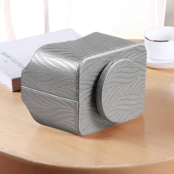 Brand New in Box, Silver & Grey Remote-Control Caddle/360 Swivel PU Leather - Picture 4 of 6